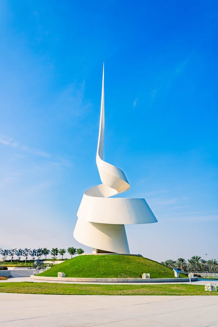 A White Concrete Monument